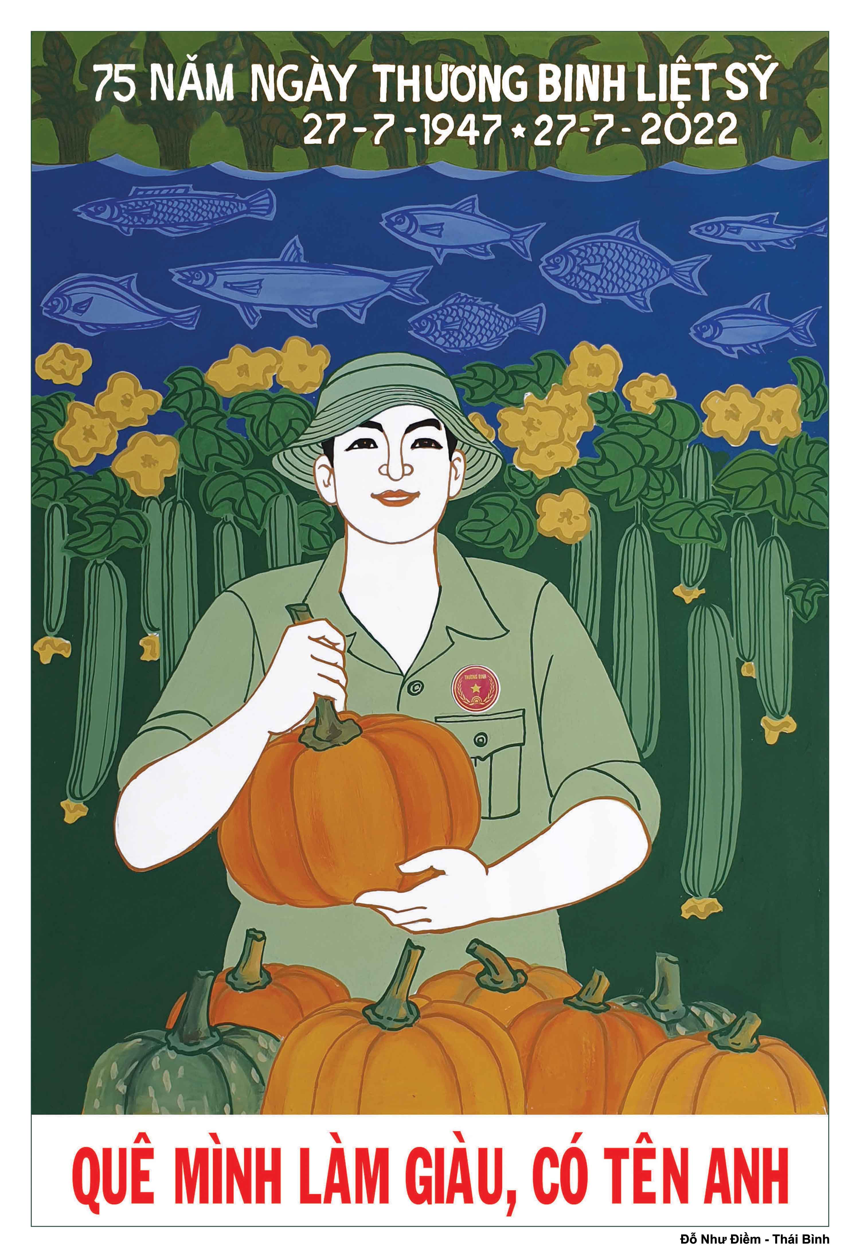 Album Tranh cổ động tuyên truyền 75 năm Ngày Thương binh, Liệt sỹ (27/7/1947-27/7/2022)