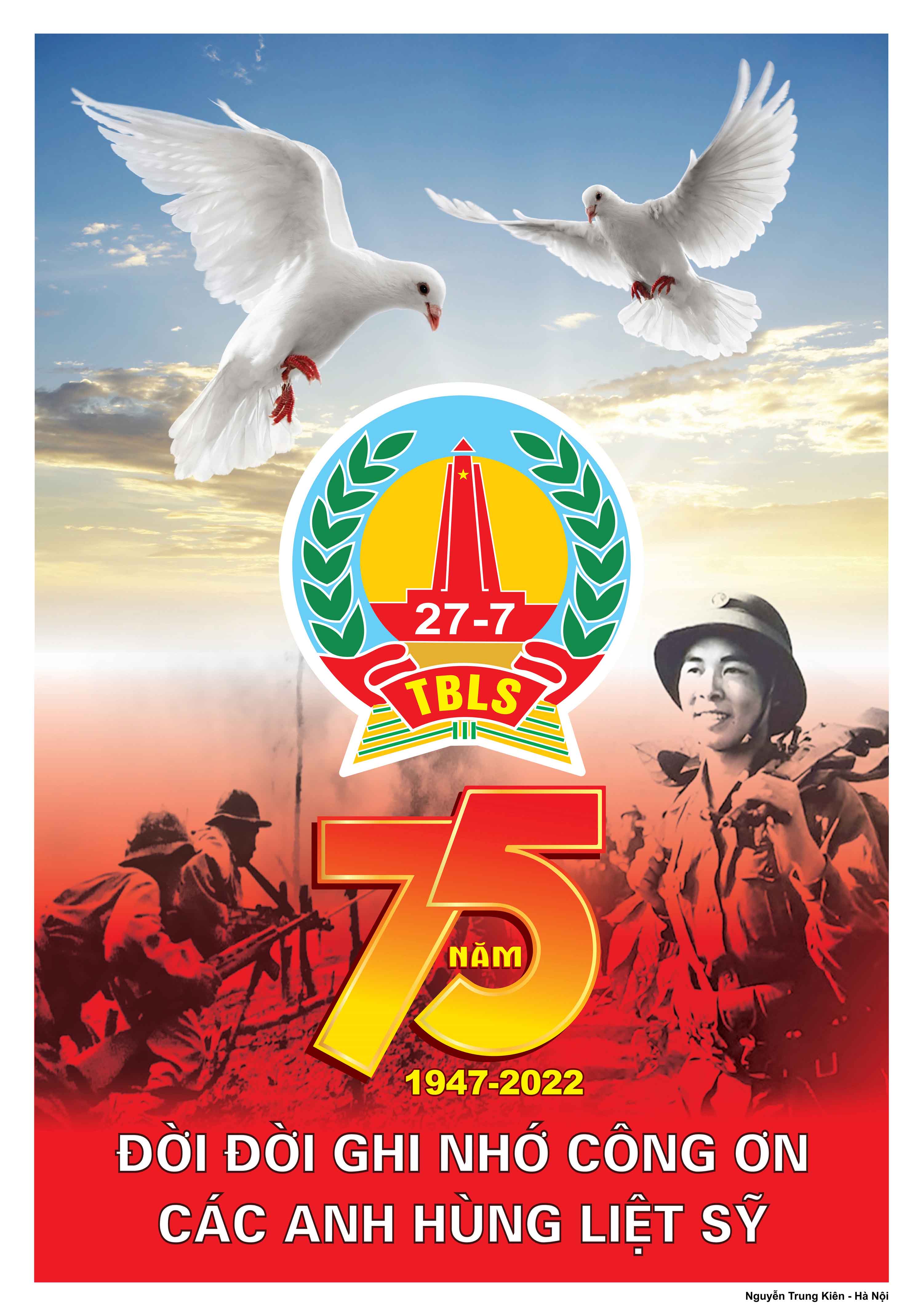 Album Tranh cổ động tuyên truyền 75 năm Ngày Thương binh, Liệt sỹ (27/7/1947-27/7/2022)