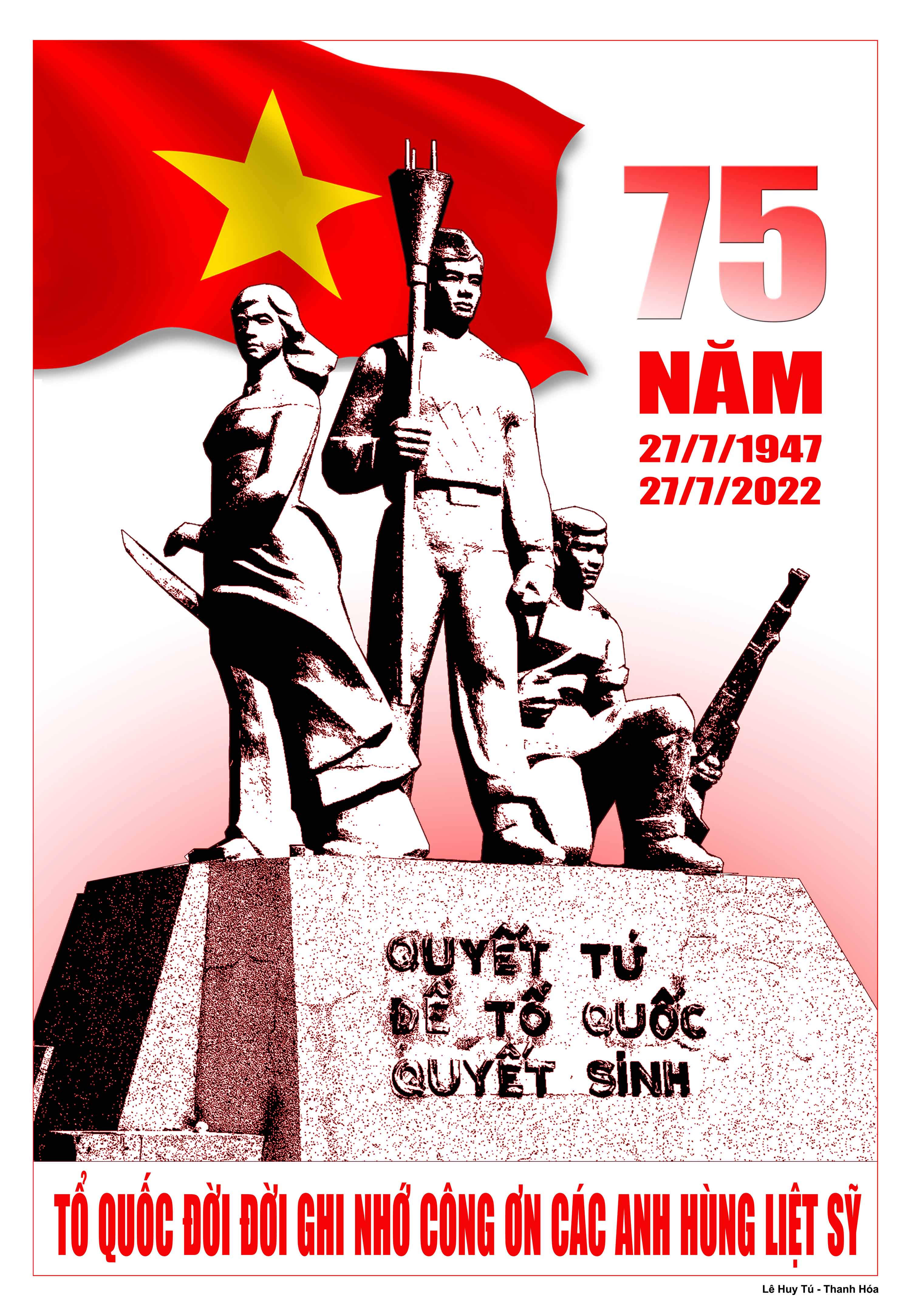 Album Tranh cổ động tuyên truyền 75 năm Ngày Thương binh, Liệt sỹ (27/7/1947-27/7/2022)