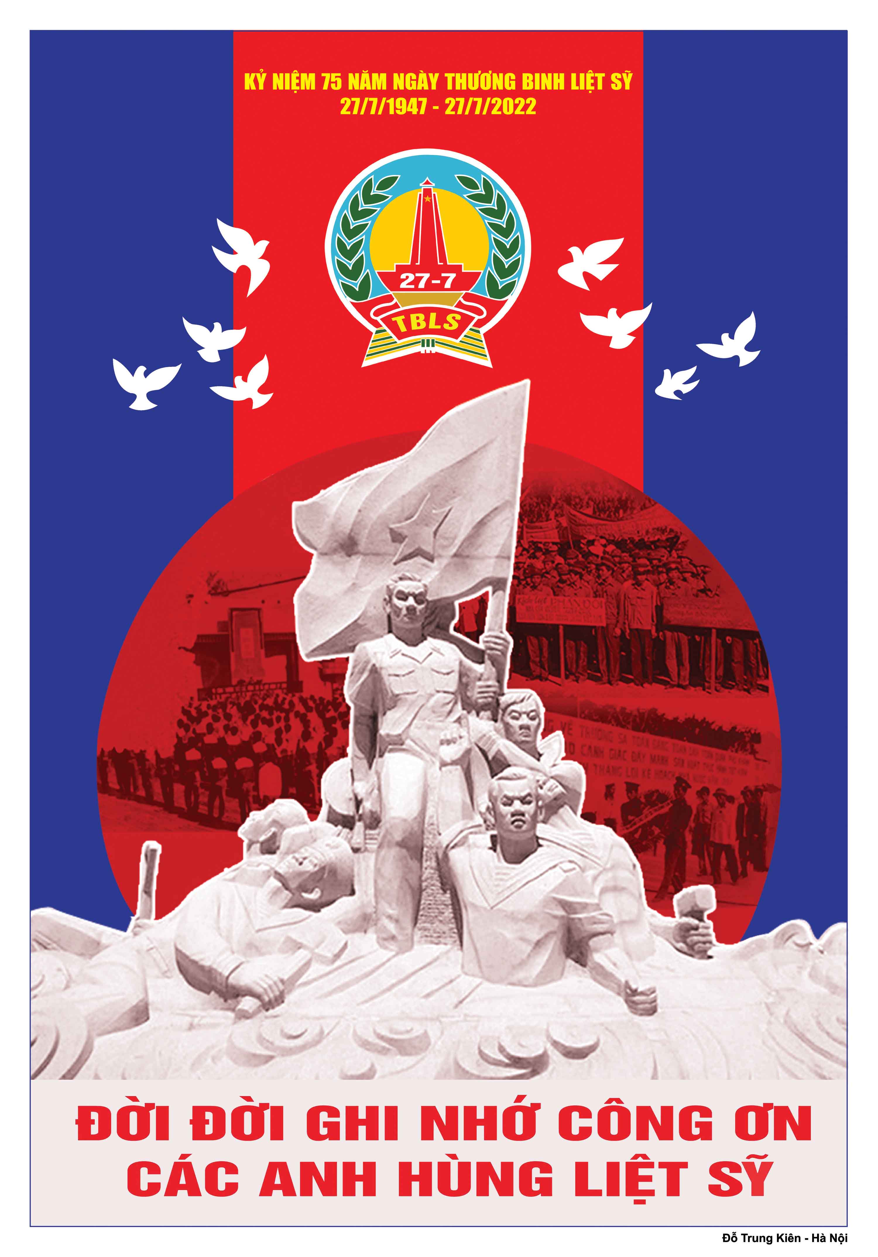 Album Tranh cổ động tuyên truyền 75 năm Ngày Thương binh, Liệt sỹ (27/7/1947-27/7/2022)