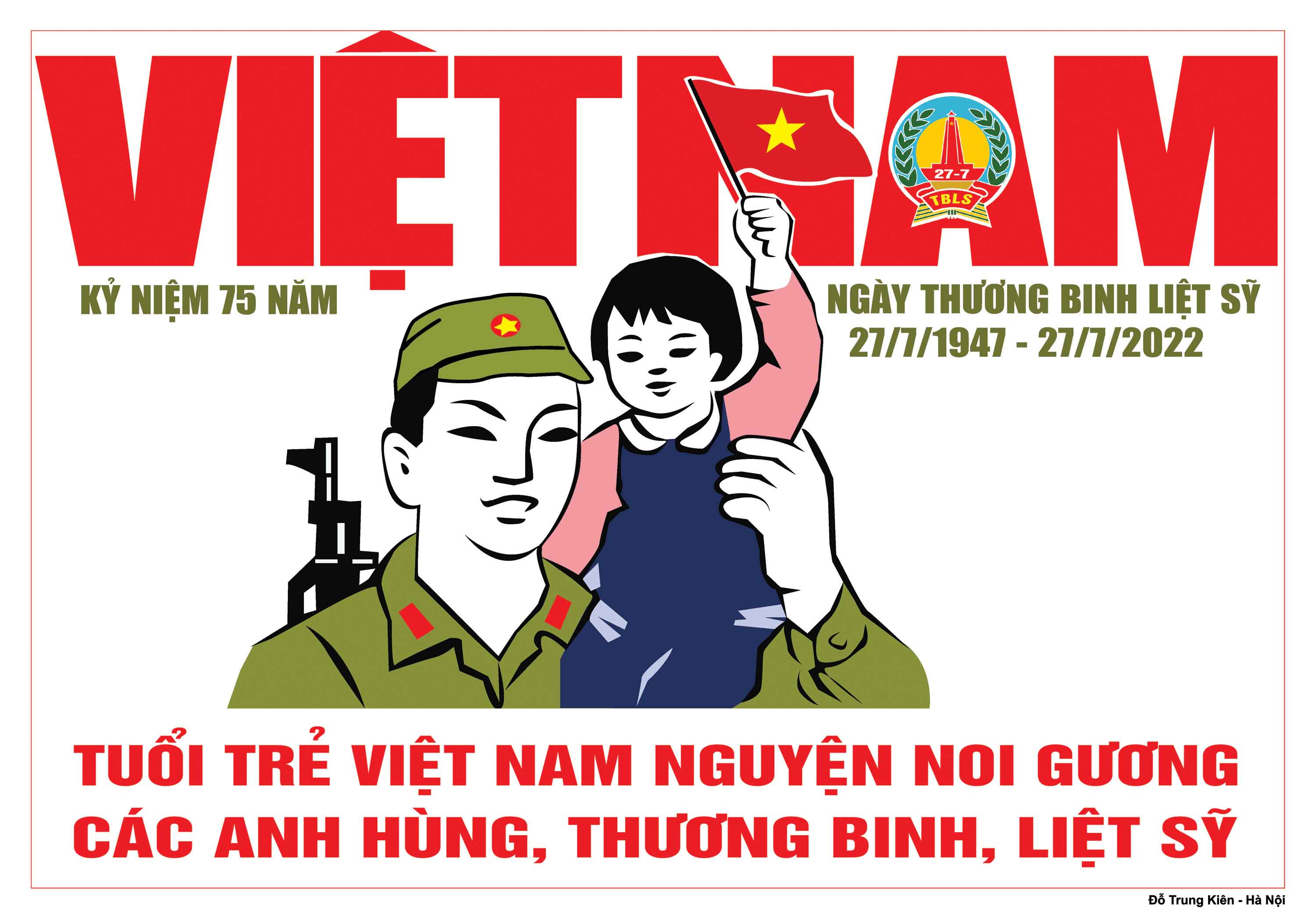 Album Tranh cổ động tuyên truyền 75 năm Ngày Thương binh, Liệt sỹ (27/7/1947-27/7/2022)