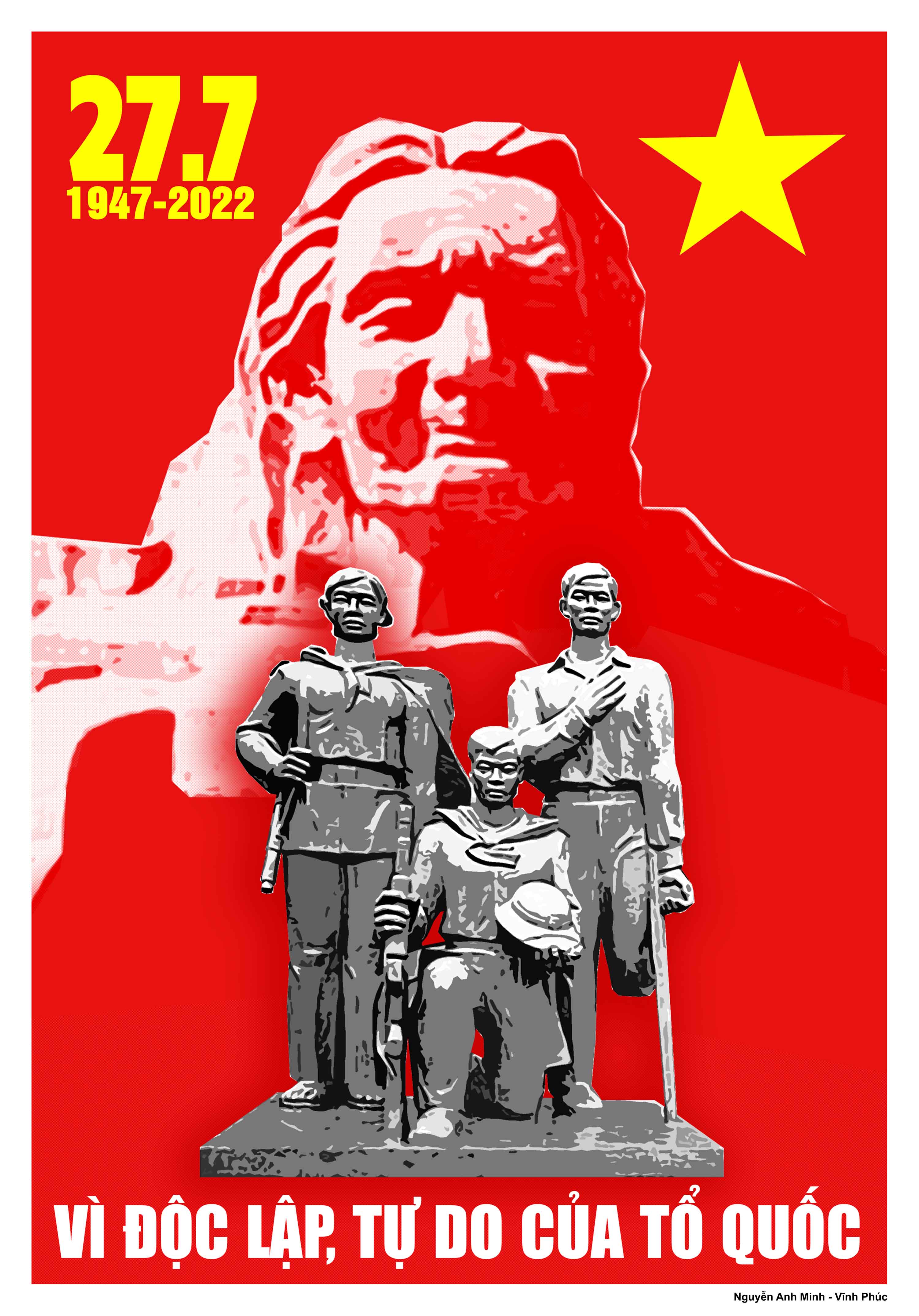 Album Tranh cổ động tuyên truyền 75 năm Ngày Thương binh, Liệt sỹ (27/7/1947-27/7/2022)