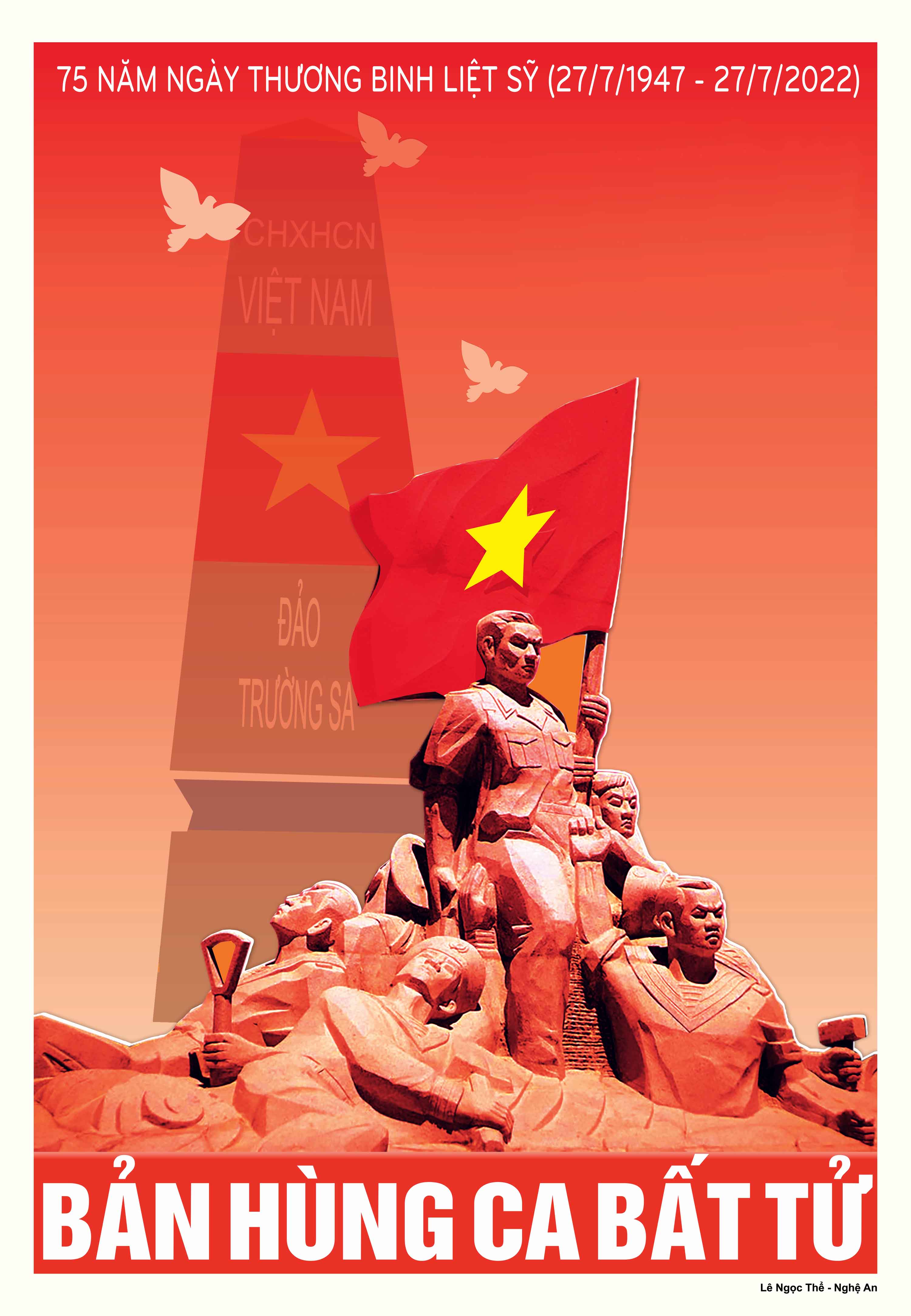 Album Tranh cổ động tuyên truyền 75 năm Ngày Thương binh, Liệt sỹ (27/7/1947-27/7/2022)