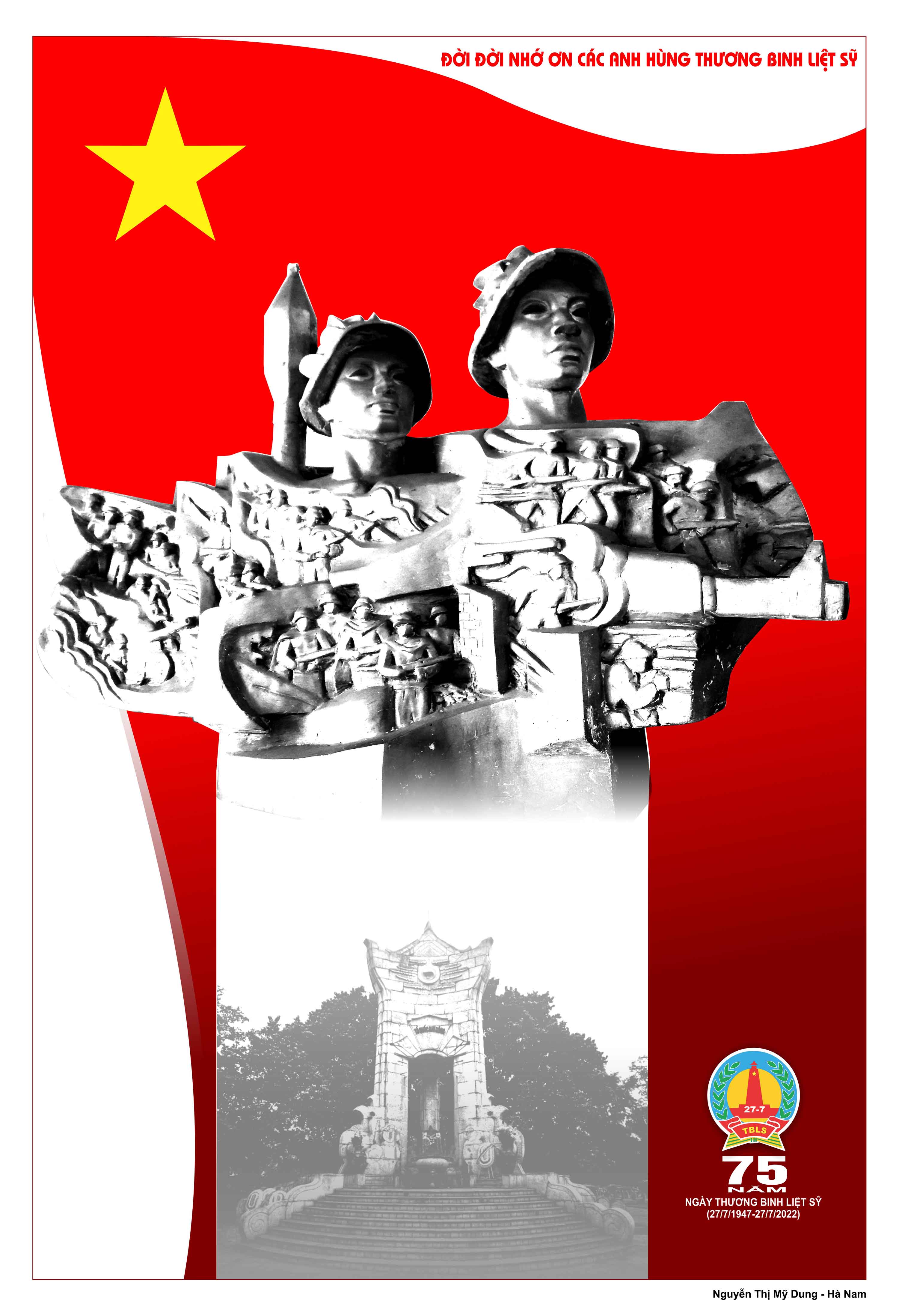 Album Tranh cổ động tuyên truyền 75 năm Ngày Thương binh, Liệt sỹ (27/7/1947-27/7/2022)