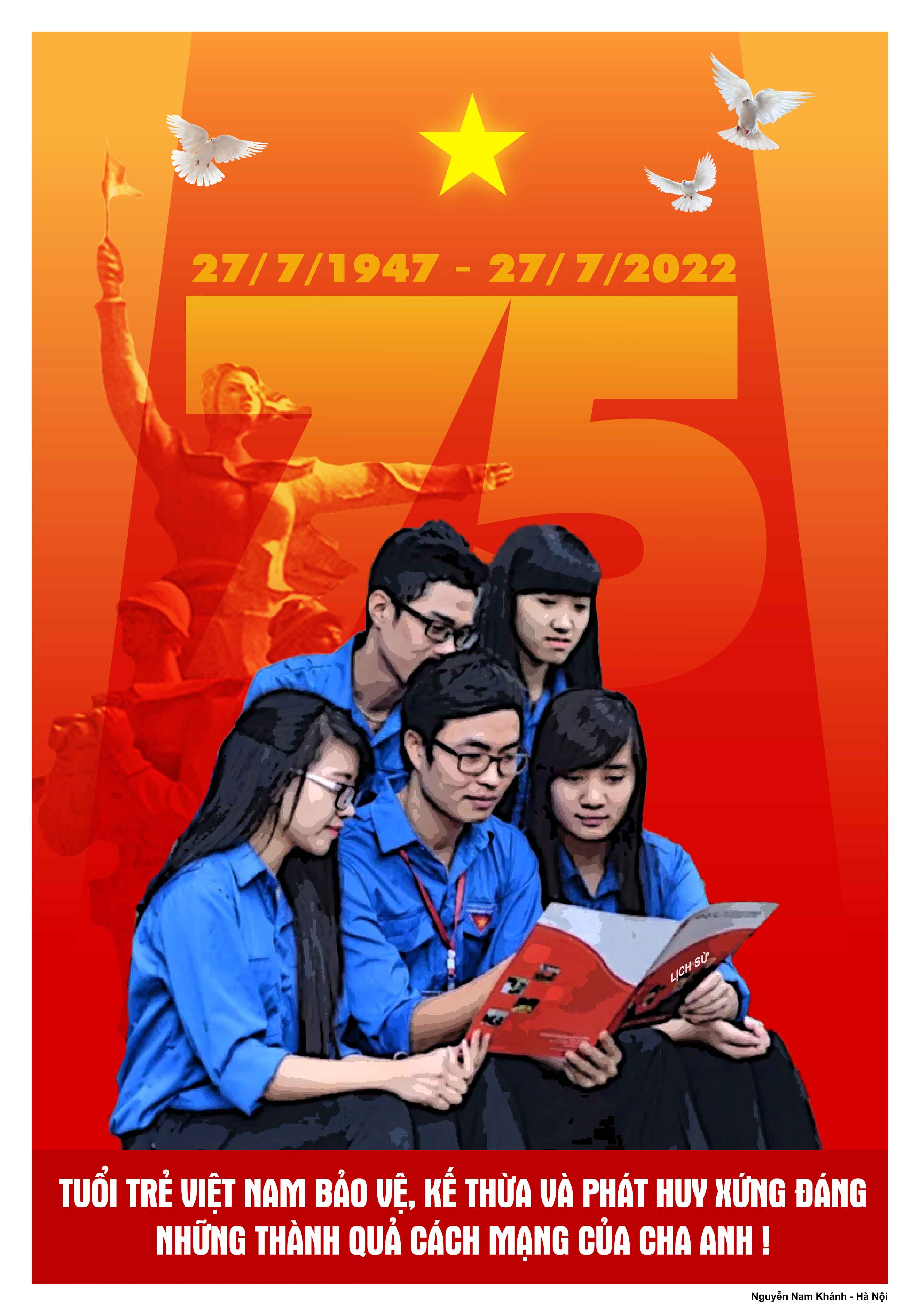 Album Tranh cổ động tuyên truyền 75 năm Ngày Thương binh, Liệt sỹ (27/7/1947-27/7/2022)