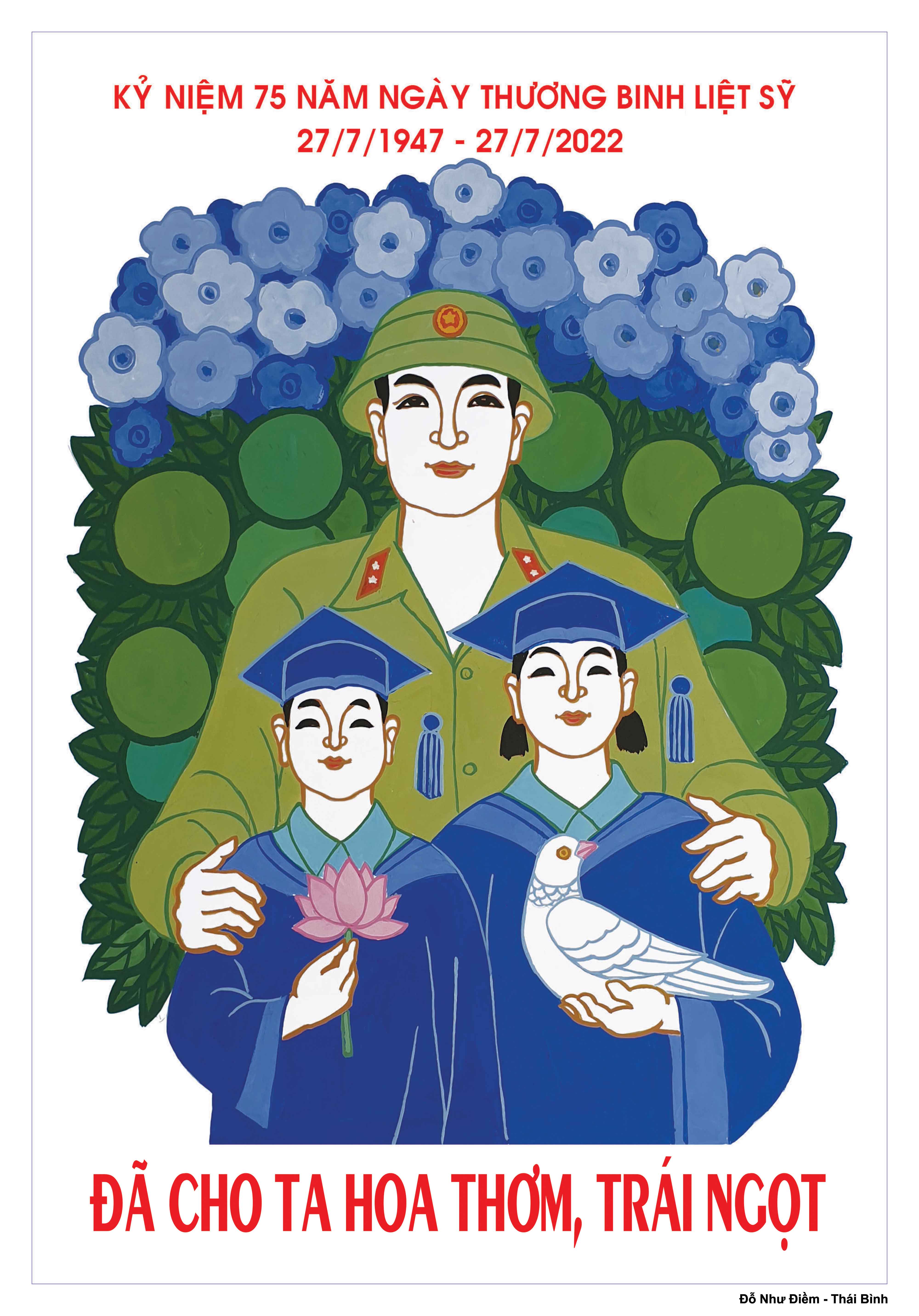 Album Tranh cổ động tuyên truyền 75 năm Ngày Thương binh, Liệt sỹ (27/7/1947-27/7/2022)