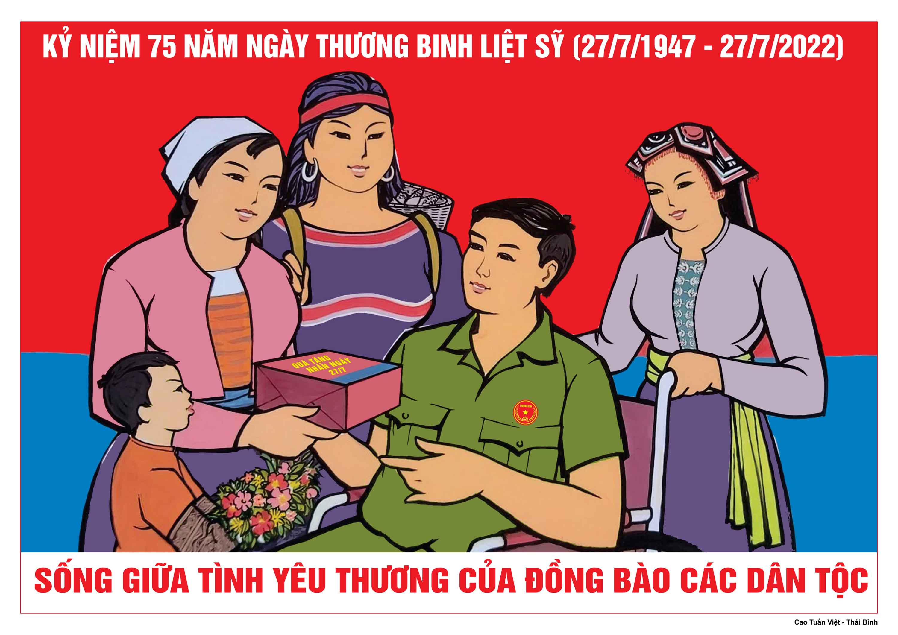 Album Tranh cổ động tuyên truyền 75 năm Ngày Thương binh, Liệt sỹ (27/7/1947-27/7/2022)