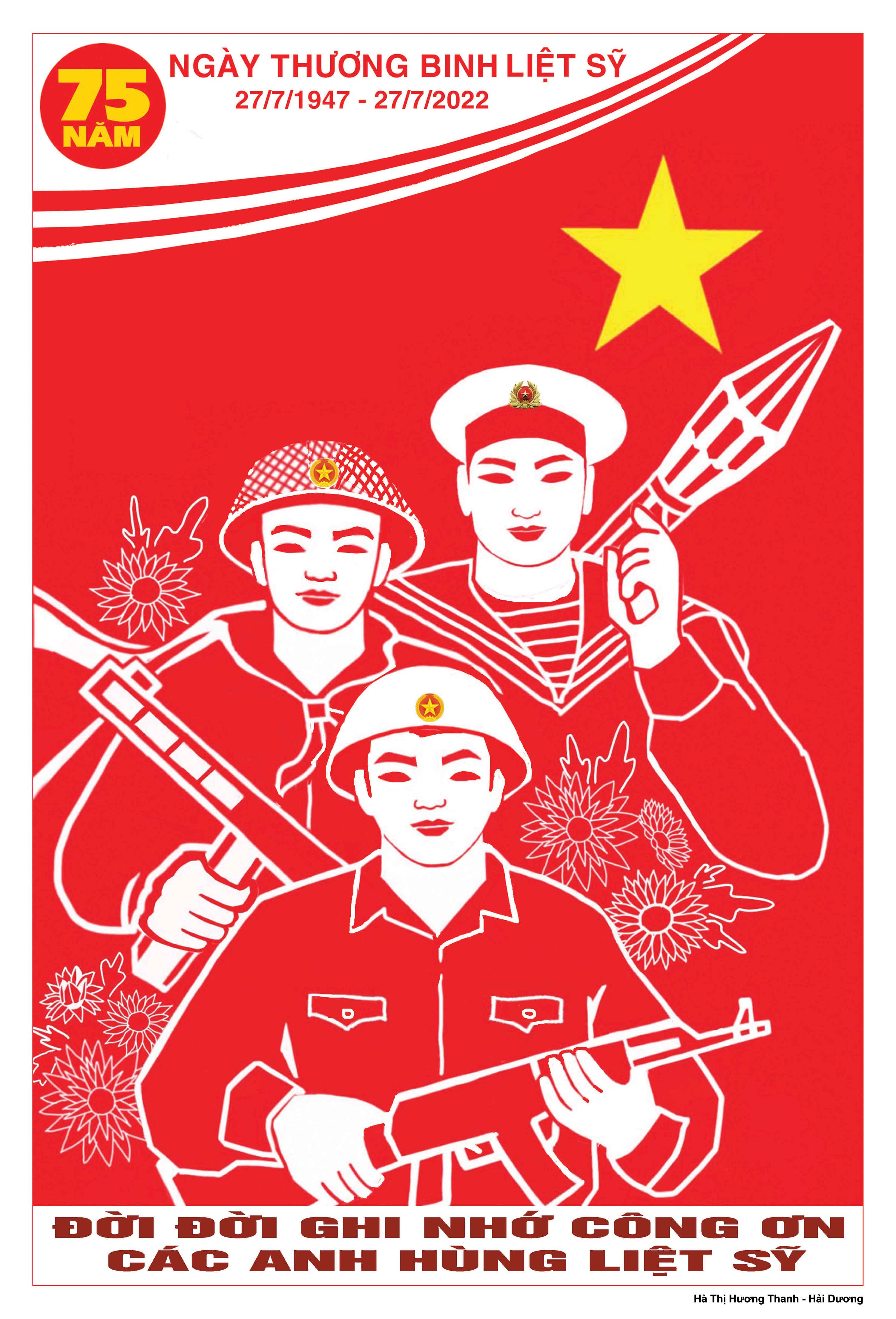 Album Tranh cổ động tuyên truyền 75 năm Ngày Thương binh, Liệt sỹ (27/7/1947-27/7/2022)