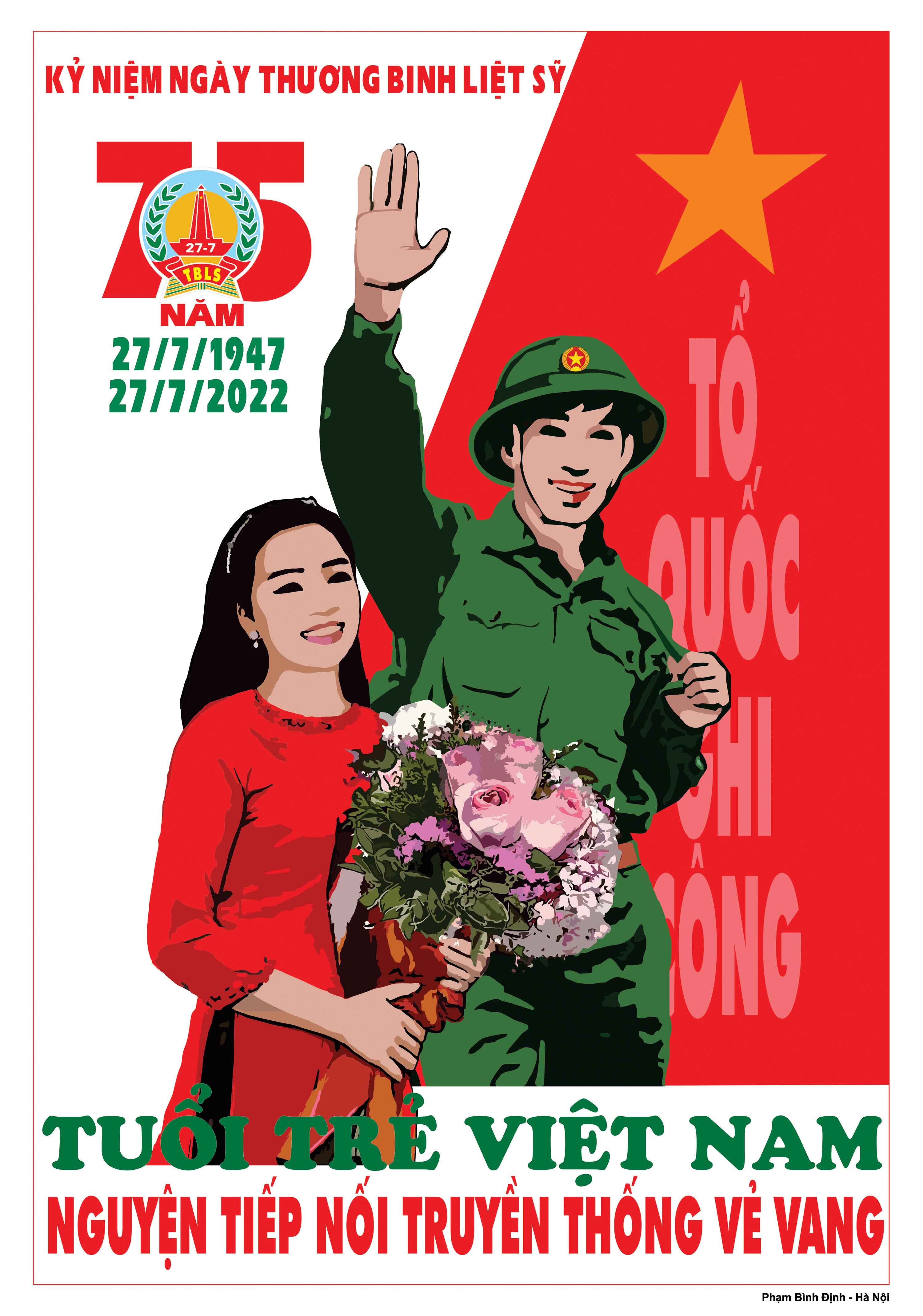 Album Tranh cổ động tuyên truyền 75 năm Ngày Thương binh, Liệt sỹ (27/7/1947-27/7/2022)