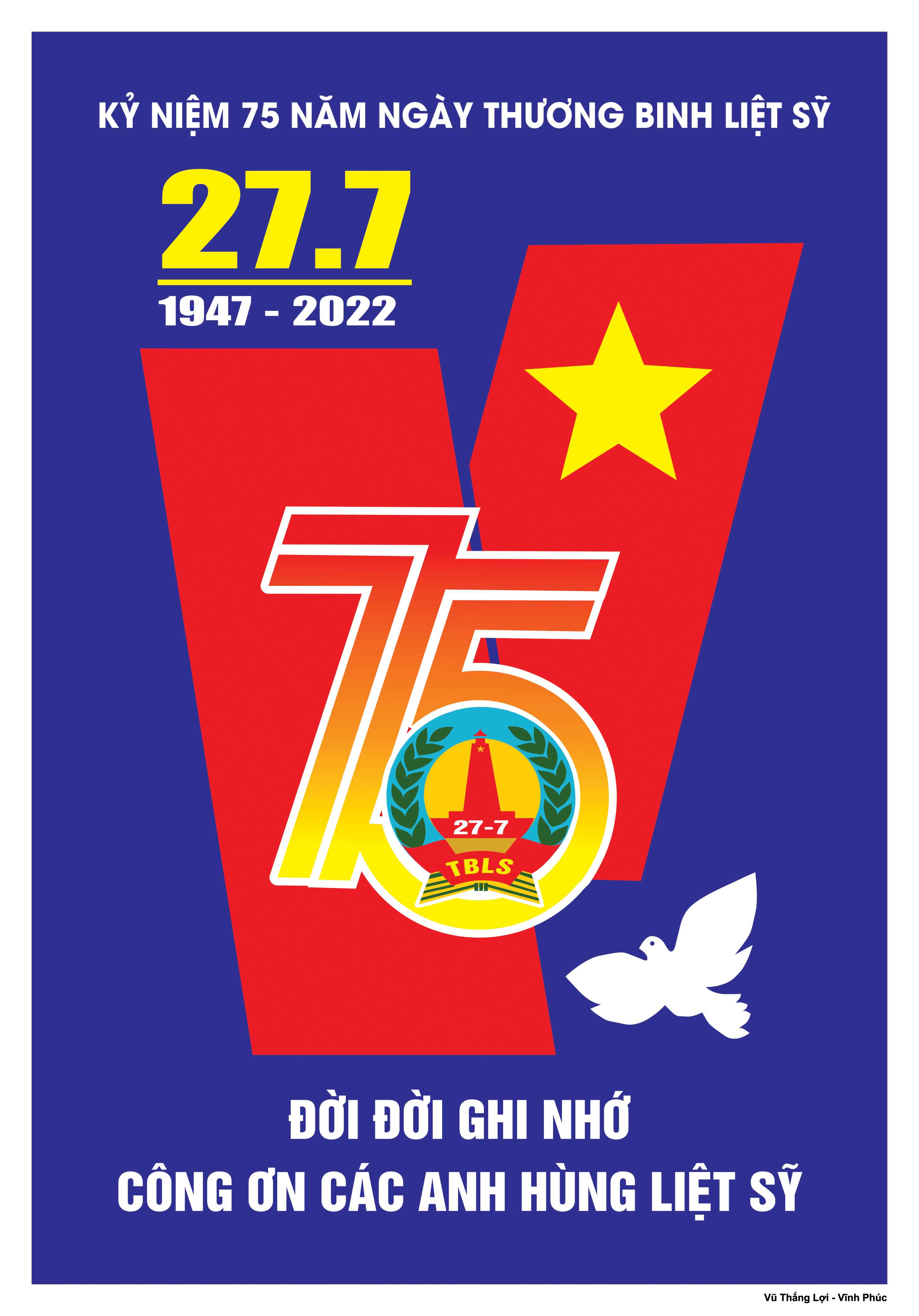 Album Tranh cổ động tuyên truyền 75 năm Ngày Thương binh, Liệt sỹ (27/7/1947-27/7/2022)