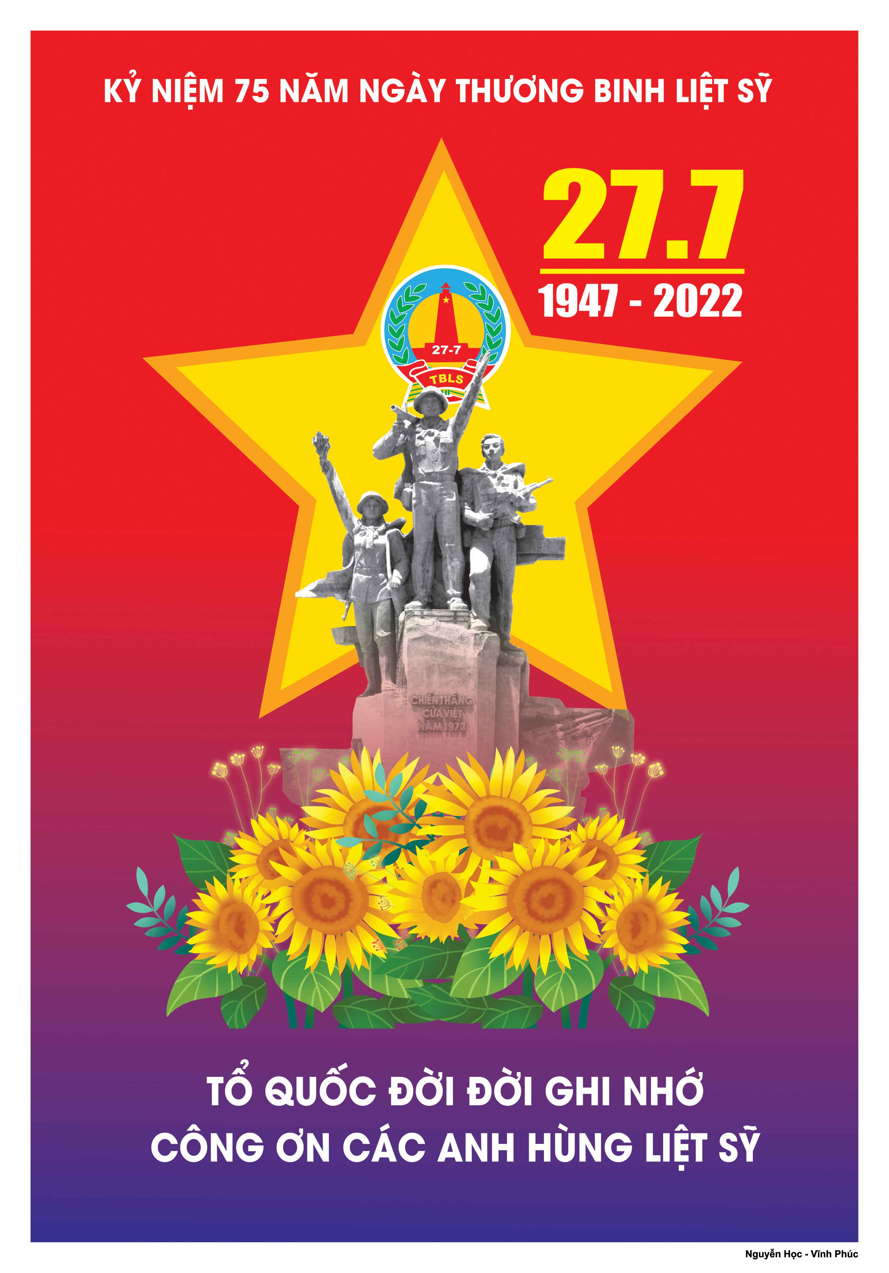 Album Tranh cổ động tuyên truyền 75 năm Ngày Thương binh, Liệt sỹ (27/7/1947-27/7/2022)