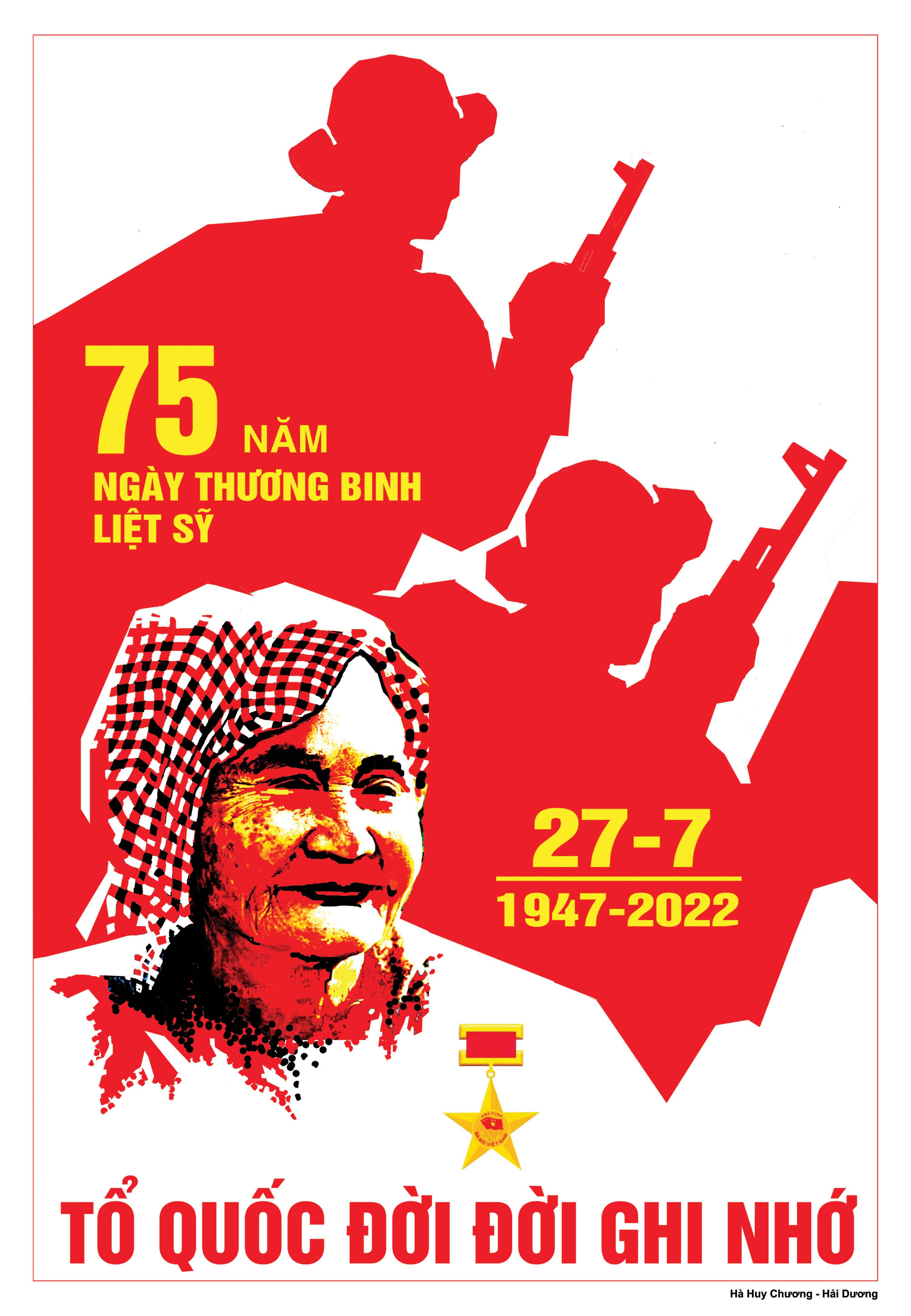 Album Tranh cổ động tuyên truyền 75 năm Ngày Thương binh, Liệt sỹ (27/7/1947-27/7/2022)