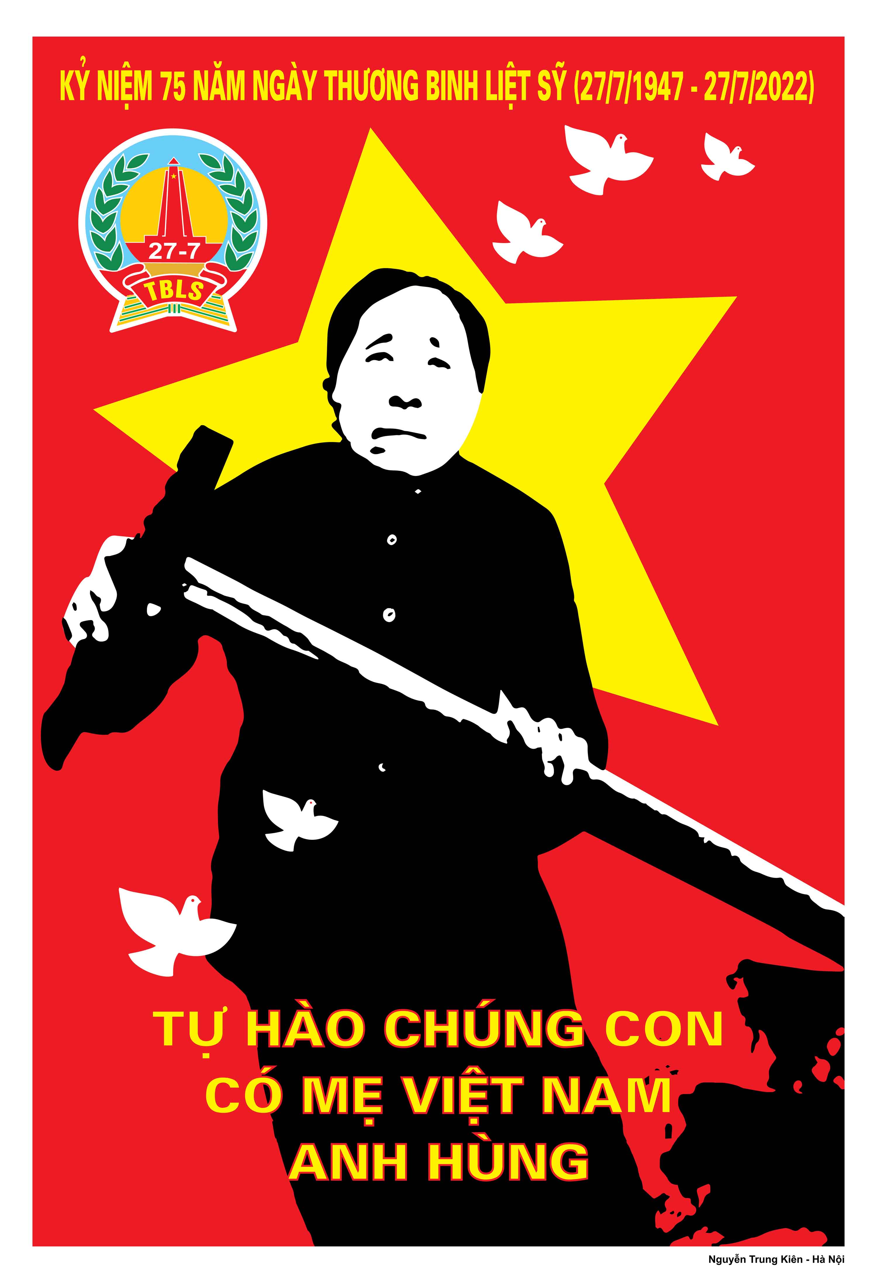 Album Tranh cổ động tuyên truyền 75 năm Ngày Thương binh, Liệt sỹ (27/7/1947-27/7/2022)