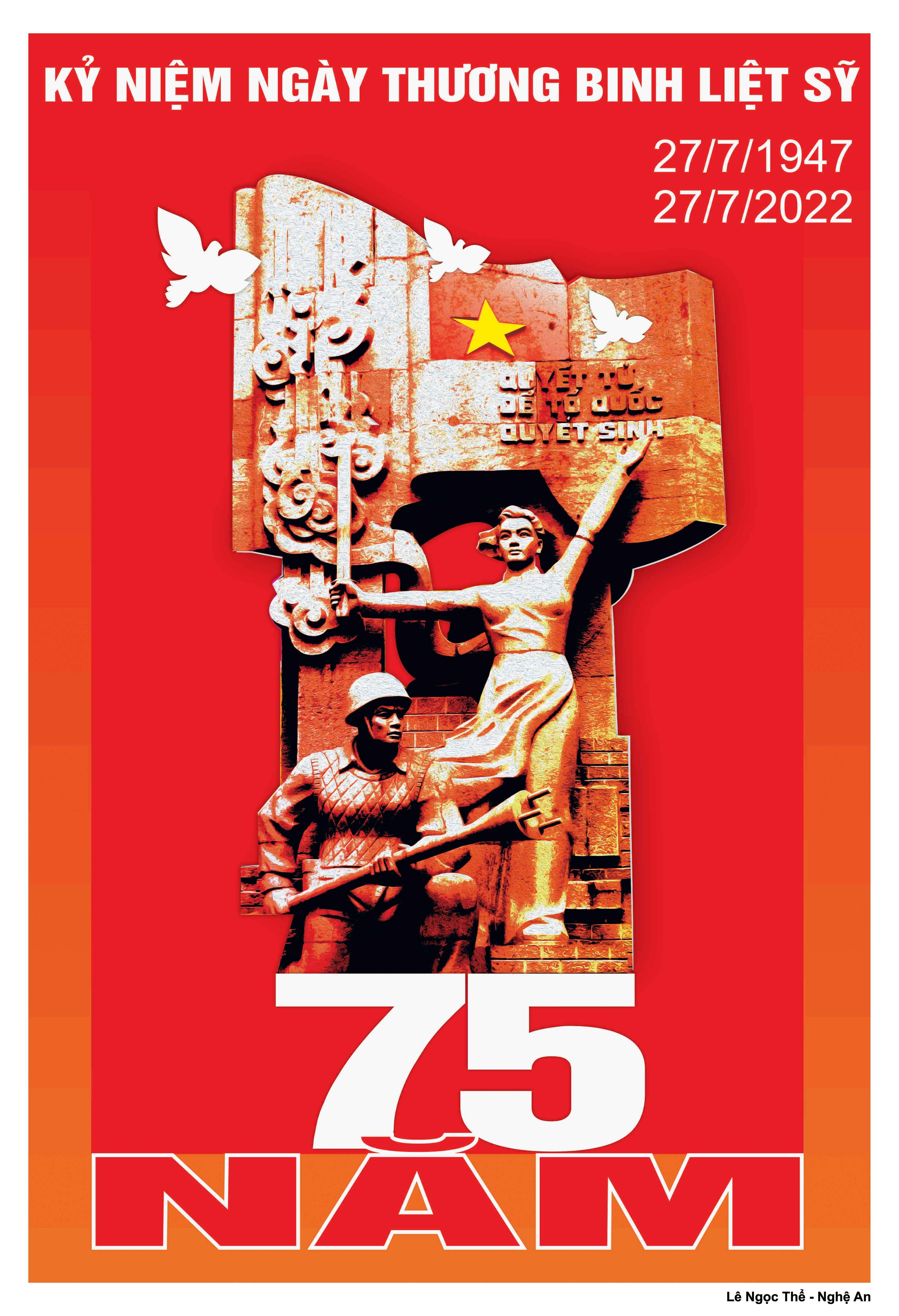 Album Tranh cổ động tuyên truyền 75 năm Ngày Thương binh, Liệt sỹ (27/7/1947-27/7/2022)
