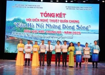 Trung tâm Văn hoá, Điện ảnh và Xúc tiến du lịch Hà Tĩnh tham gia Hội diễn “Câu hò nối những dòng sông”